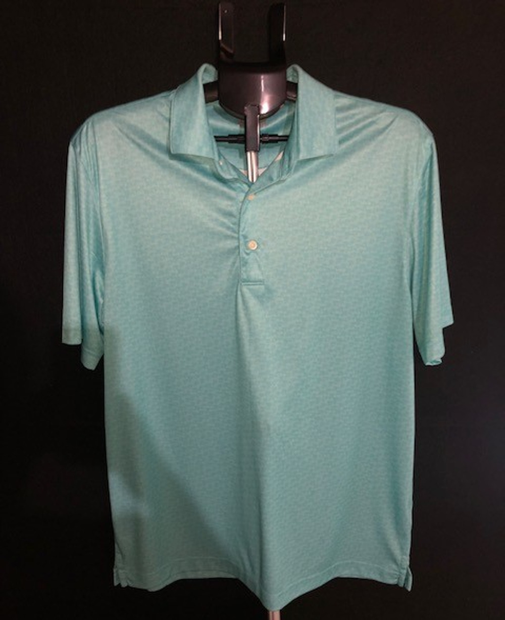 Greg Norman Light Teal Golf Shirt - Large - Play Dry